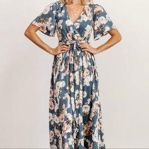 Sicily Satin Maxi Dress - Baltic Born